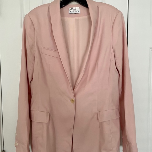 Tanya Taylor Jackets & Blazers - Tanya Taylor blush pink boyfriend blazer, sz 4